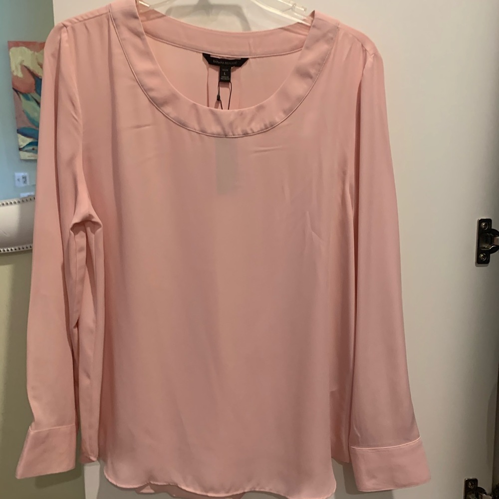 Pink banana republic blouse